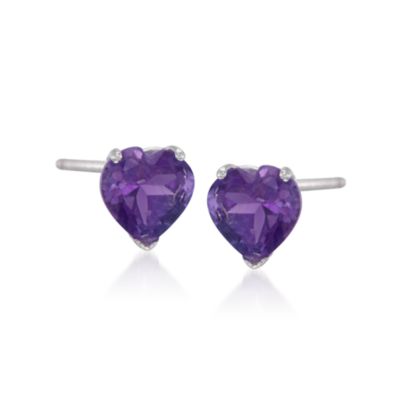 5-Pair Set of 8.10 ct. t.w. Multi-Gemstone Heart Earrings in Sterling Silver &mdash; Alt Image 3