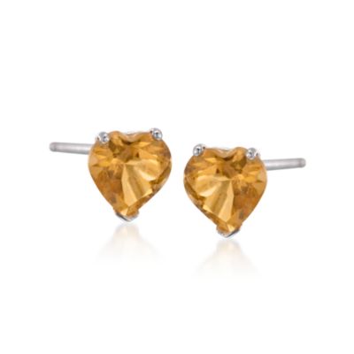 5-Pair Set of 8.10 ct. t.w. Multi-Gemstone Heart Earrings in Sterling Silver &mdash; Alt Image 4