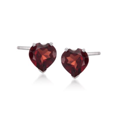 5-Pair Set of 8.10 ct. t.w. Multi-Gemstone Heart Earrings in Sterling Silver &mdash; Alt Image 6