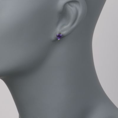 5-Pair Set of 8.10 ct. t.w. Multi-Gemstone Heart Earrings in Sterling Silver &mdash; Alt Image 2