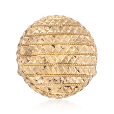 Diamond-Cut Ring in 14kt Yellow Gold &mdash; Alt Image 1