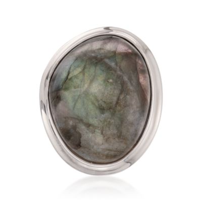 Labradorite Ring in Sterling Silver &mdash; Alt Image 1