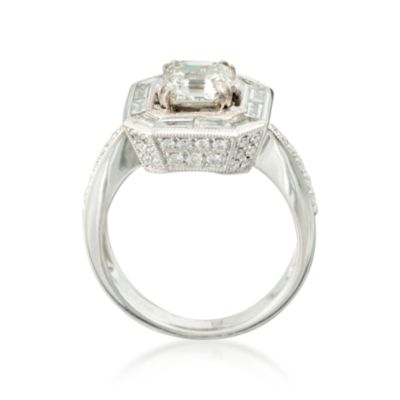 C. 2000 Vintage 2.76 ct. t.w. Diamond Ring in 18kt White Gold. Size 7 &mdash; Alt Image 4
