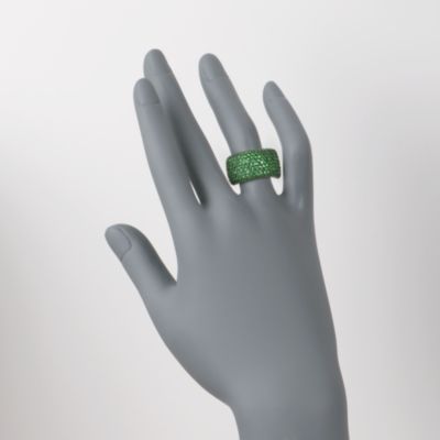 4.75 ct. t.w. Green CZ Ring in 14kt Over Sterling &mdash; Alt Image 2
