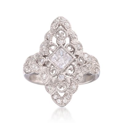 1.00 ct. t.w. CZ Ring in Sterling Silver &mdash; Alt Image 1