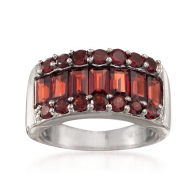 3.70 ct. t.w. Garnet Ring in Sterling Silver &mdash; Alt Image 1