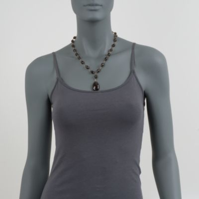 110.00 ct. t.w. Smoky Quartz Drop Necklace in 14kt Yellow Gold &mdash; Alt Image 4