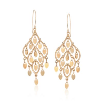 Italian Chandelier Earrings in 14kt Yellow Gold &mdash; Alt Image 1