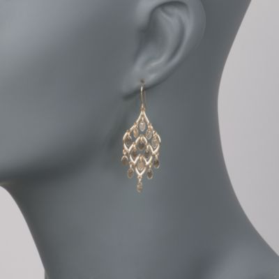 Italian Chandelier Earrings in 14kt Yellow Gold &mdash; Alt Image 2