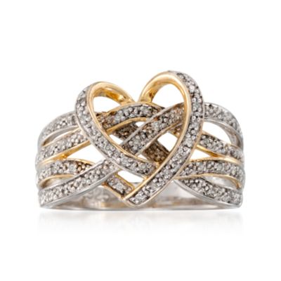 .15 ct. t.w. Diamond Heart Ring in Two-Tone &mdash; Alt Image 1