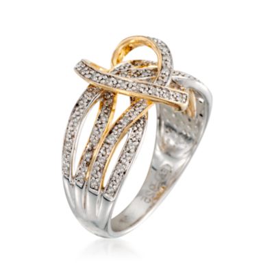 .15 ct. t.w. Diamond Heart Ring in Two-Tone &mdash; Alt Image 3
