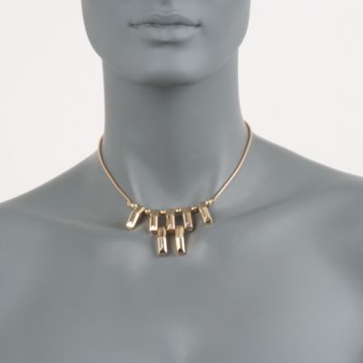 C. 1940 Vintage 14kt Yellow Gold Egyptian Necklace. 14.5" &mdash; Alt Image 2