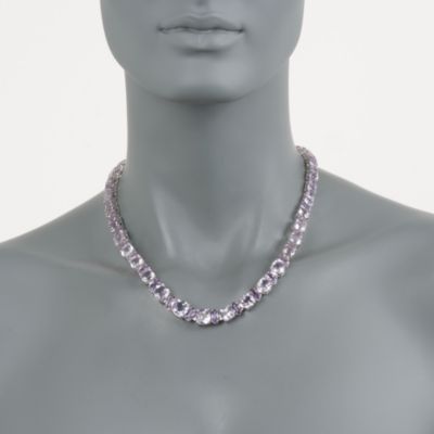 50.35 ct. t.w. Pink and Purple Amethyst Necklace in Sterling Silver. 18" &mdash; Alt Image 2