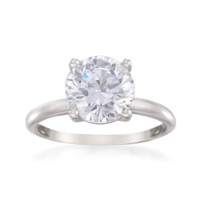 3.00 Carat CZ Ring in 14kt White Gold &mdash; Alt Image 1