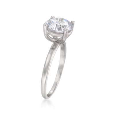 3.00 Carat CZ Ring in 14kt White Gold &mdash; Alt Image 3