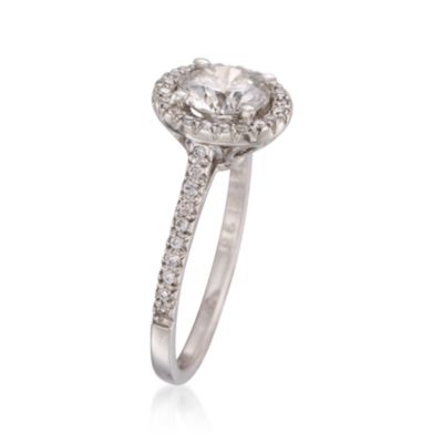 1.36 ct. t.w. Certified Diamond Engagement Ring in Platinum &mdash; Alt Image 3
