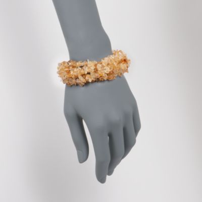 Citrine Chip Multi-Strand Bracelet in Sterling Silver. 8" &mdash; Alt Image 2