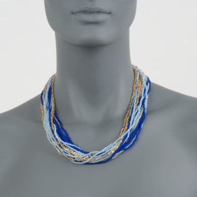 Italian Murano Glass Bead Necklace. 18" &mdash; Alt Image 3