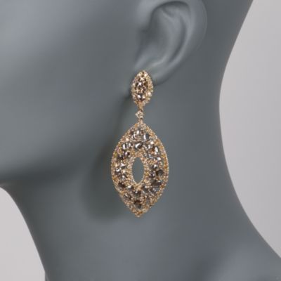 12.85 ct. t.w. Yellow and Brown Diamond Marquise Earrings in 18kt Yellow Gold &mdash; Alt Image 2