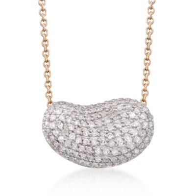 Abstract .50 ct. t.w. Diamond Necklace in 14kt Yellow Gold &mdash; Alt Image 1