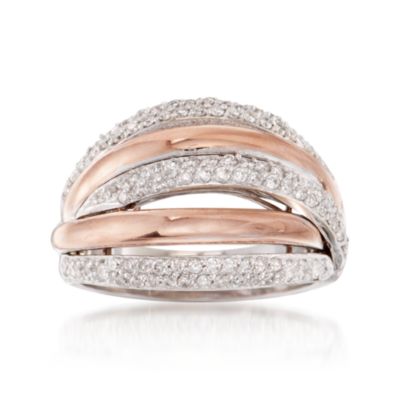 .85 ct. t.w. Diamond Loop Ring in 14kt Two-Tone Gold &mdash; Alt Image 1
