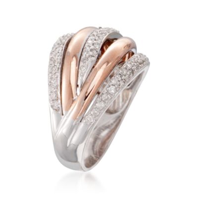 .85 ct. t.w. Diamond Loop Ring in 14kt Two-Tone Gold &mdash; Alt Image 3