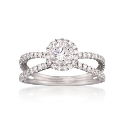 Henri Daussi 1.17 ct. t.w. Diamond Engagement Ring in 18kt White Gold &mdash; Alt Image 1