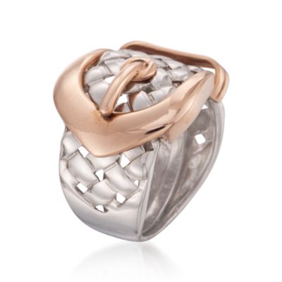 Italian Two-Tone Buckle Ring &mdash; Alt Image 3