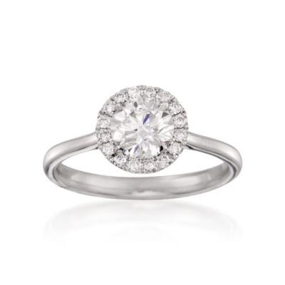 Henri Daussi 1.16 ct. t.w. Certified Diamond Engagement Ring in 18kt White Gold &mdash; Alt Image 1
