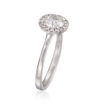 Henri Daussi 1.16 ct. t.w. Certified Diamond Engagement Ring in 18kt White Gold &mdash; Alt Image 3