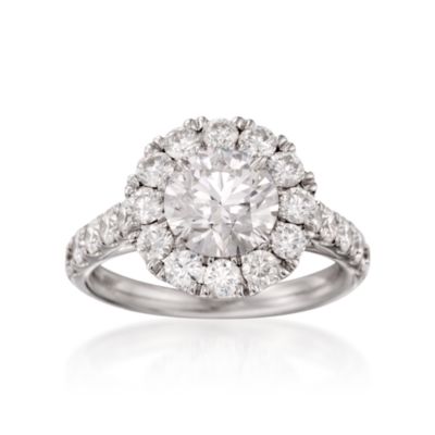 Henri Daussi 3.57 ct. t.w. Certified Diamond Engagement Ring in 18kt White Gold &mdash; Alt Image 1