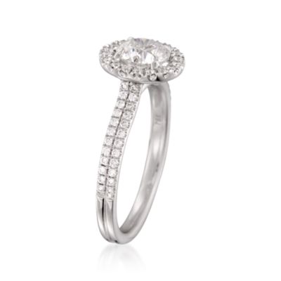 Henri Daussi 1.41 ct. t.w. Certified Diamond Engagement Ring in 18kt White Gold &mdash; Alt Image 3