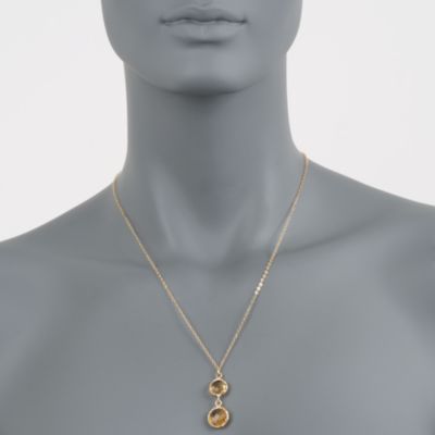 Italian 6.30 ct. t.w. Citrine Drop Necklace in 14kt Yellow Gold &mdash; Alt Image 4