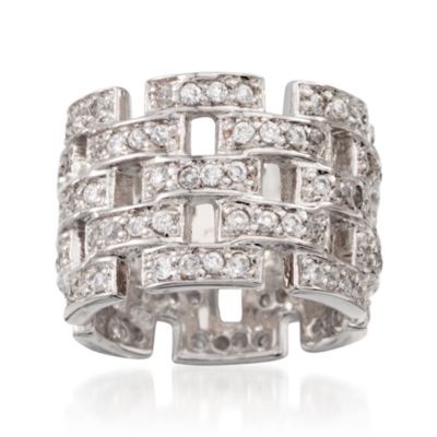 2.40 ct. t.w. CZ Ring in Sterling Silver &mdash; Alt Image 1