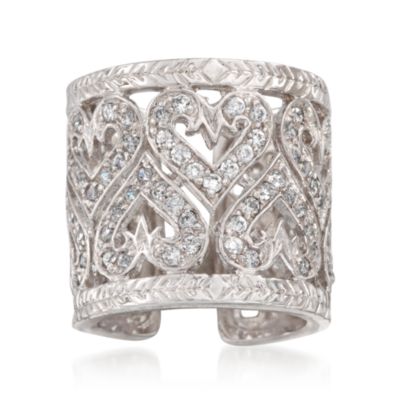 2.40 ct. t.w. CZ Cuff Ring in Sterling Silver &mdash; Alt Image 1
