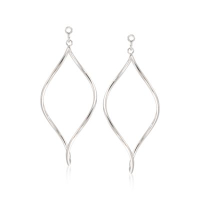 Lantern Drop Earring Jackets in Sterling Silver &mdash; Alt Image 1