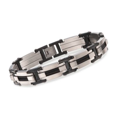 Men's Stainless Steel Bracelet. 9" &mdash; Alt Image 1