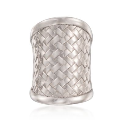 Italian Woven Ring in Sterling Silver &mdash; Alt Image 1
