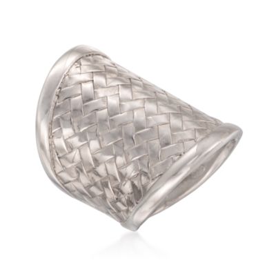 Italian Woven Ring in Sterling Silver &mdash; Alt Image 3