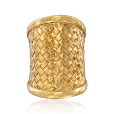 24kt Over Sterling Woven Ring &mdash; Alt Image 1