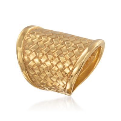 24kt Over Sterling Woven Ring &mdash; Alt Image 3
