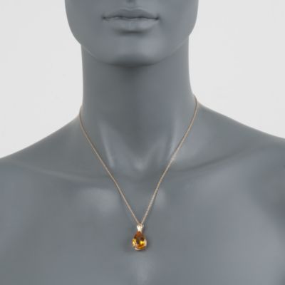6.75 Carat Citrine Pendant in 14kt Yellow Gold &mdash; Alt Image 2