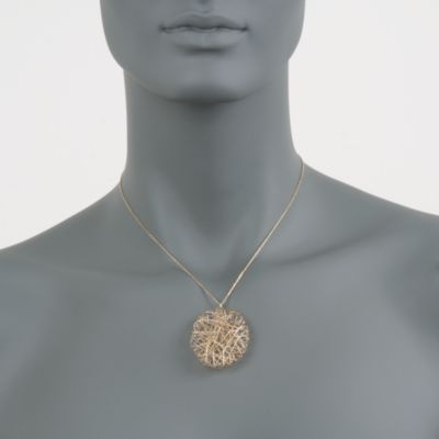 14kt Yellow Gold Intertwined Wire Pendant Necklace &mdash; Alt Image 2