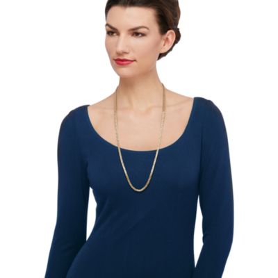 14kt Yellow Gold Byzantine Necklace &mdash; Alt Image 4