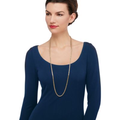 14kt Yellow Gold Byzantine Necklace &mdash; Alt Image 5