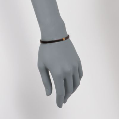 Italian Mesh Stackable Bangle Bracelet in 14kt Yellow Gold &mdash; Alt Image 2