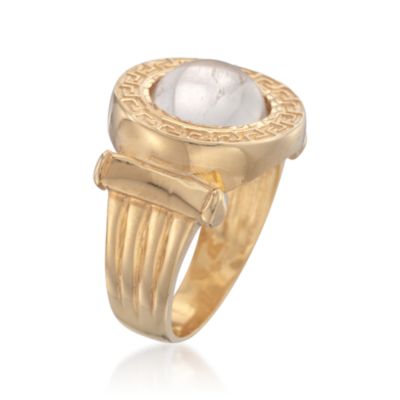 Italian Rock Crystal Ring in 24kt Over Sterling &mdash; Alt Image 3