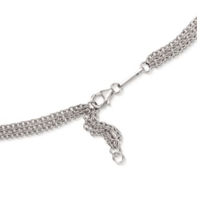 Fifth Season by Roberto Coin Sterling Silver Circle Pendant Necklace. 16" &mdash; Alt Image 3