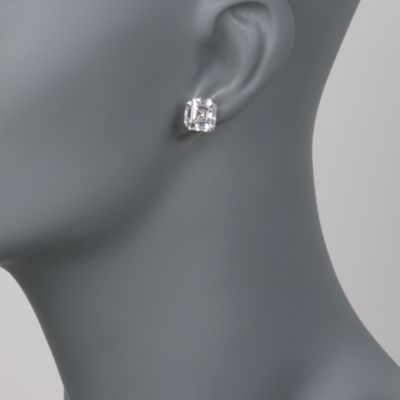 10.00 ct. t.w. CZ Stud Earrings in Sterling Silver &mdash; Alt Image 2