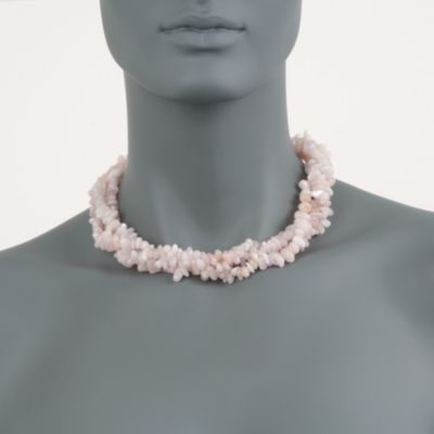 Morganite Torsade Necklace in 14kt Yellow Gold &mdash; Alt Image 2